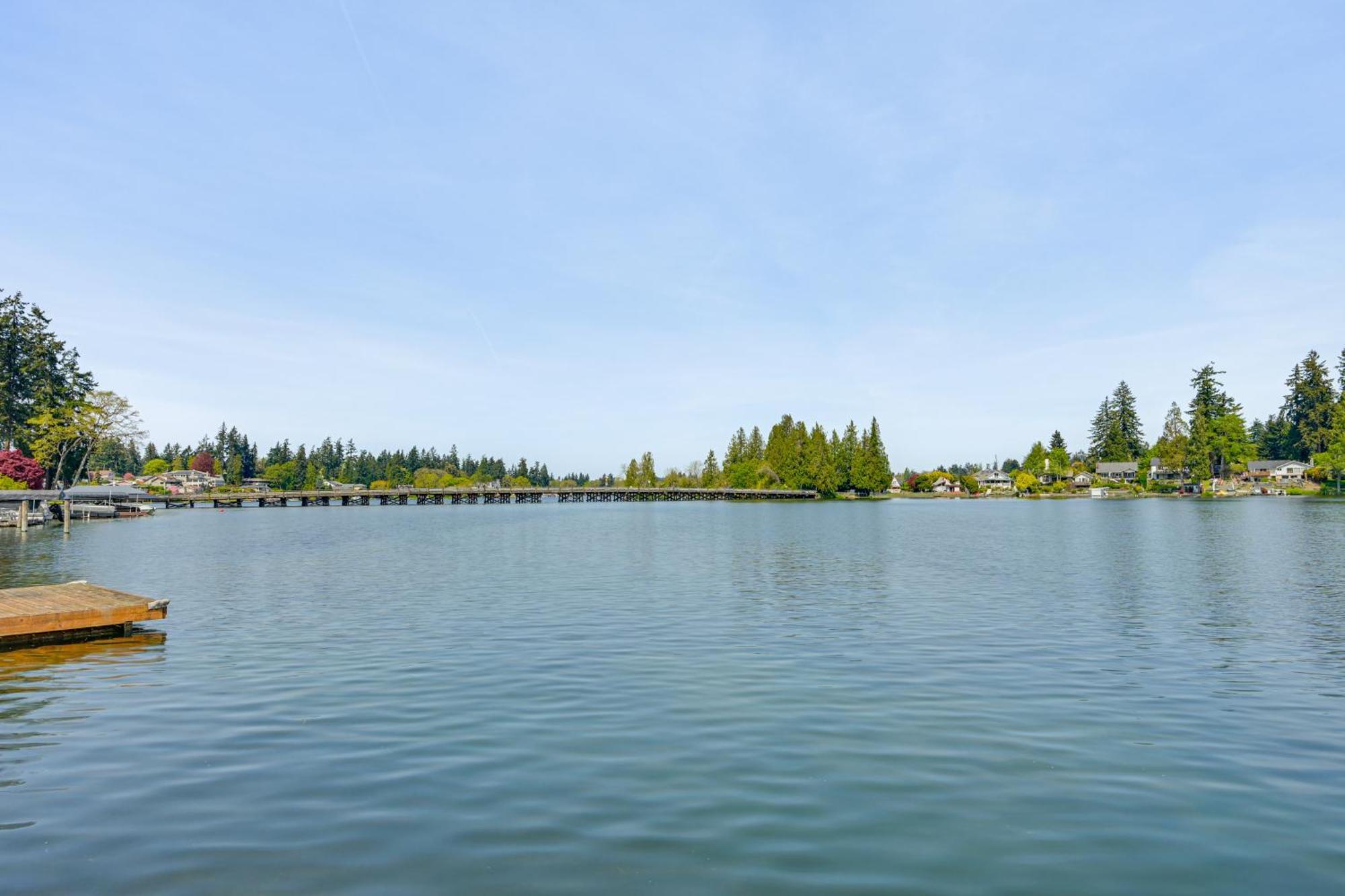 Tacoma Home On Steilacoom Lake With Dock! Exteriör bild