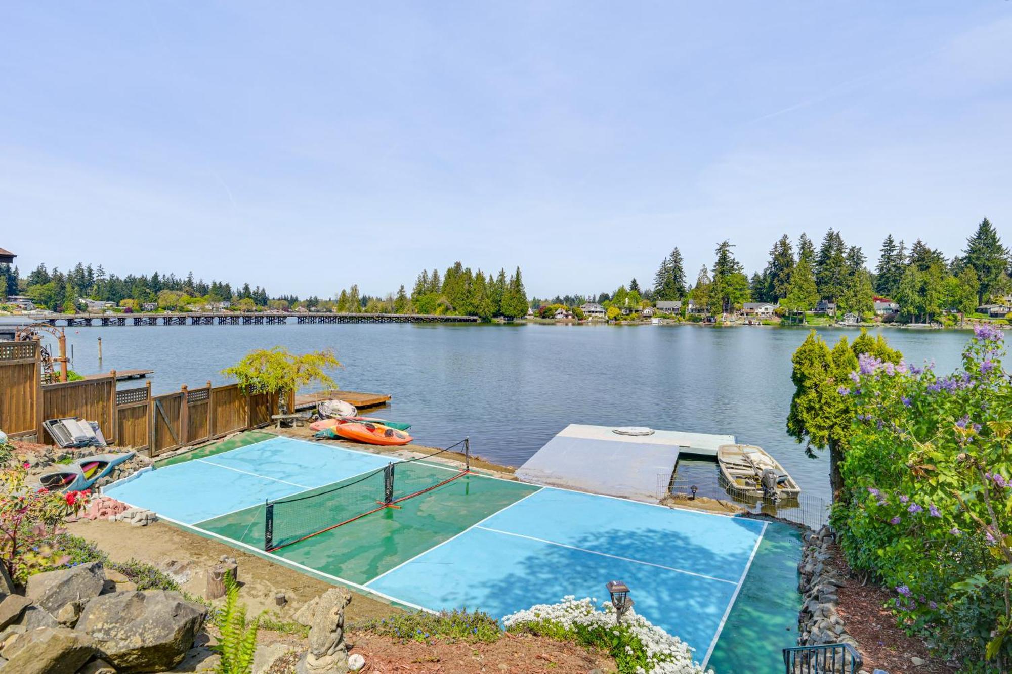 Tacoma Home On Steilacoom Lake With Dock! Exteriör bild