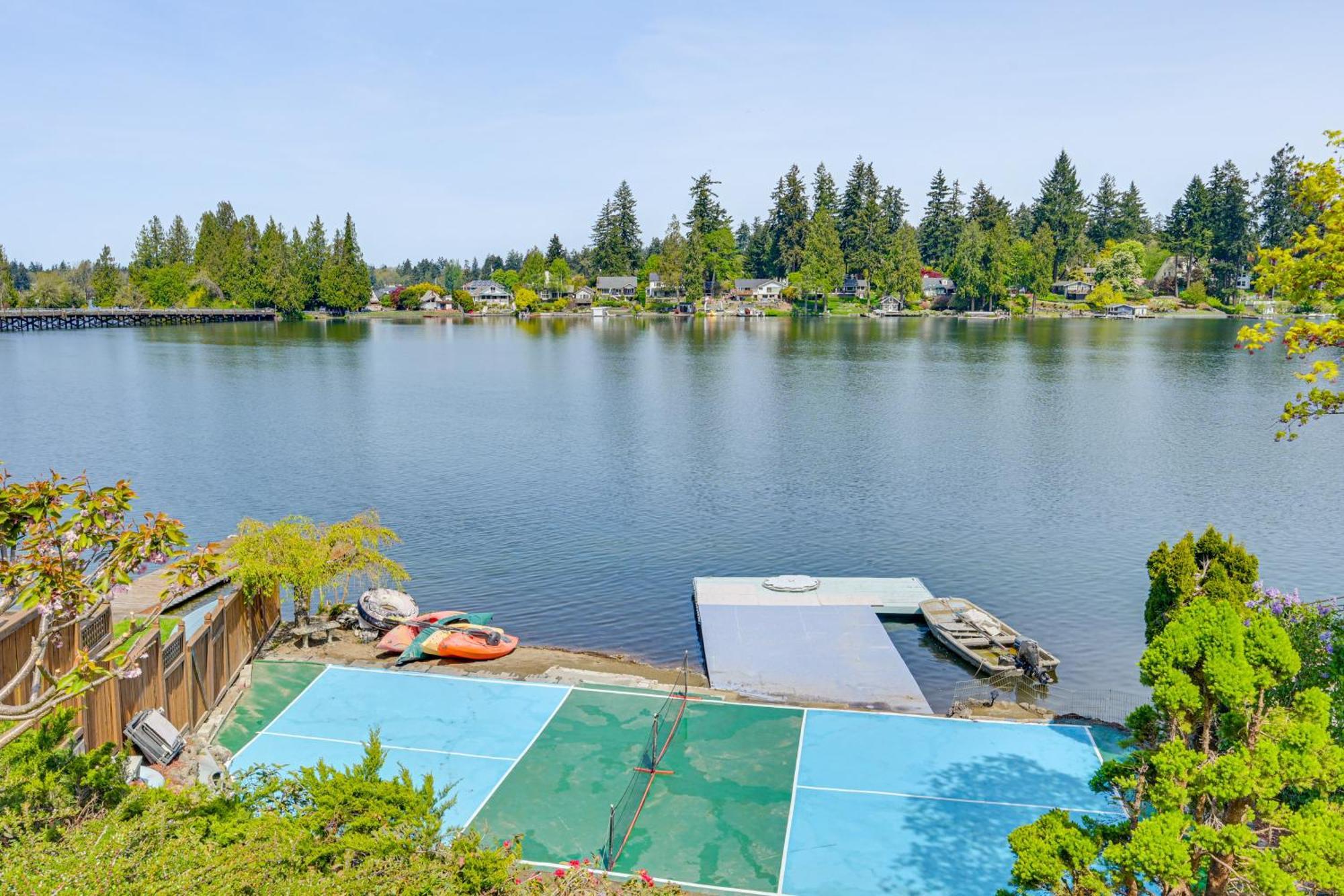 Tacoma Home On Steilacoom Lake With Dock! Exteriör bild